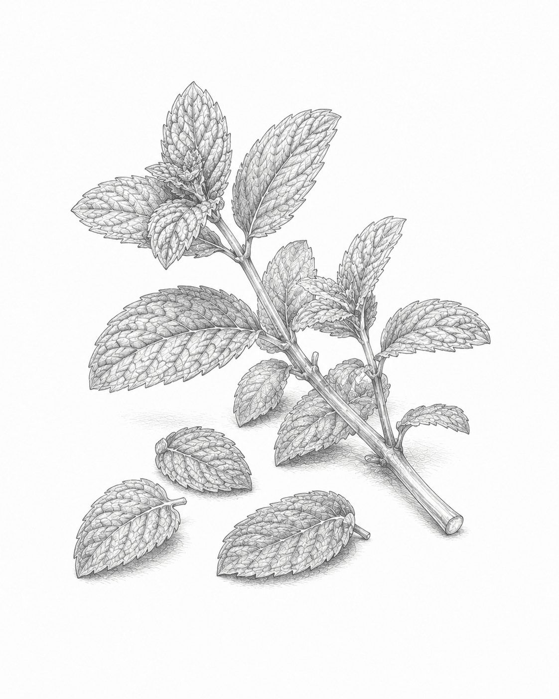 Mint — specimen illustration
